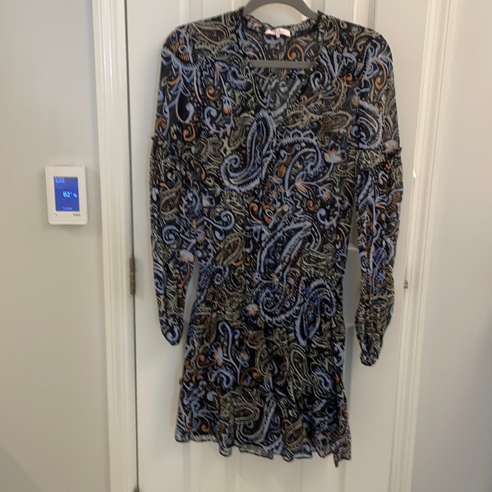 Parker Paisley Dress with Cinched Waist - sz S; worn once!